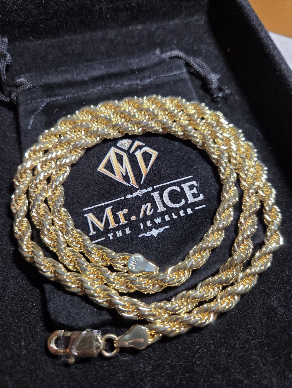 Mr. nICE 14K 6mm 26" Gold Filled Rope Chain Link Necklace Gold & Silver New